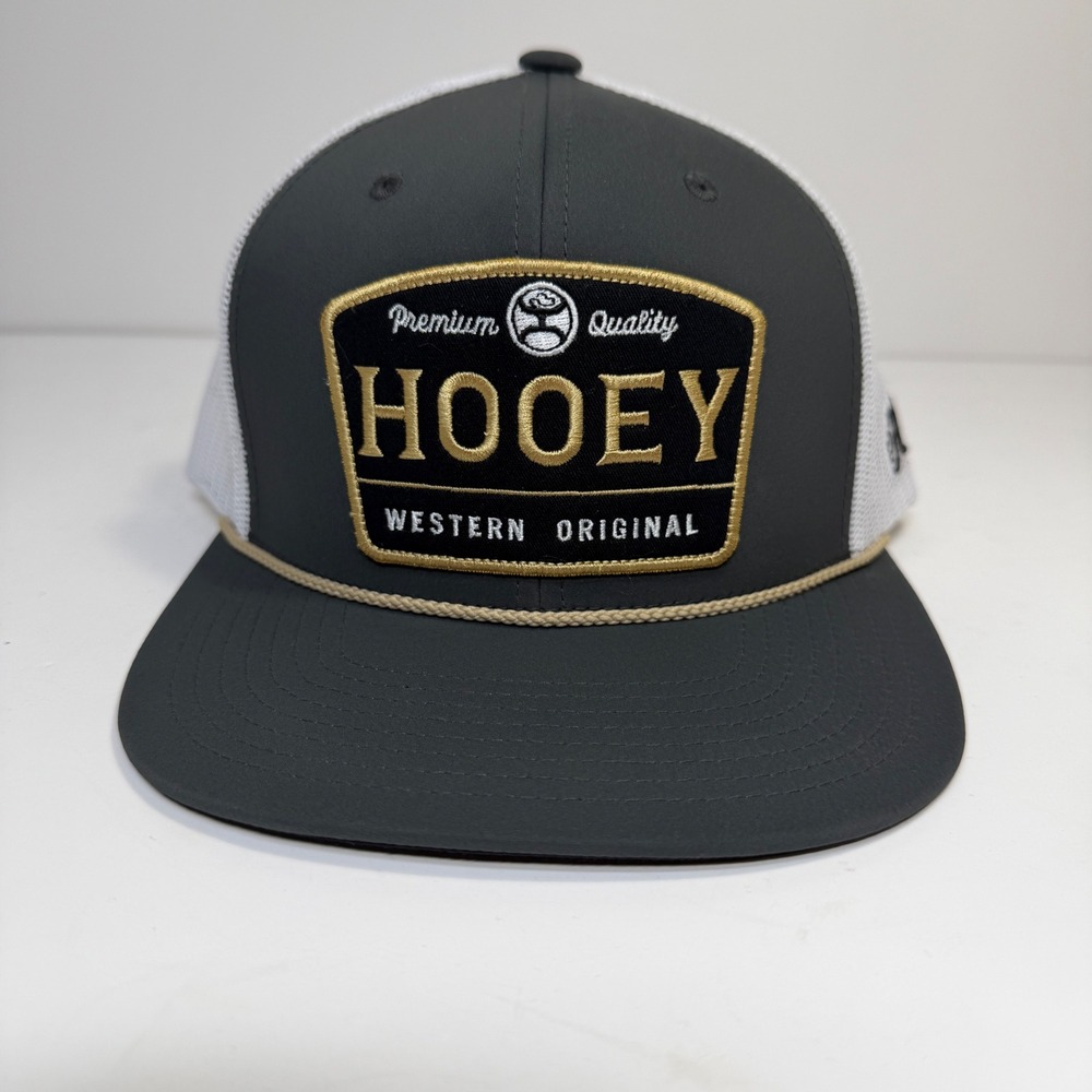 Hooey Mens OSFA Gray Western Original Trucker Snapback Hat